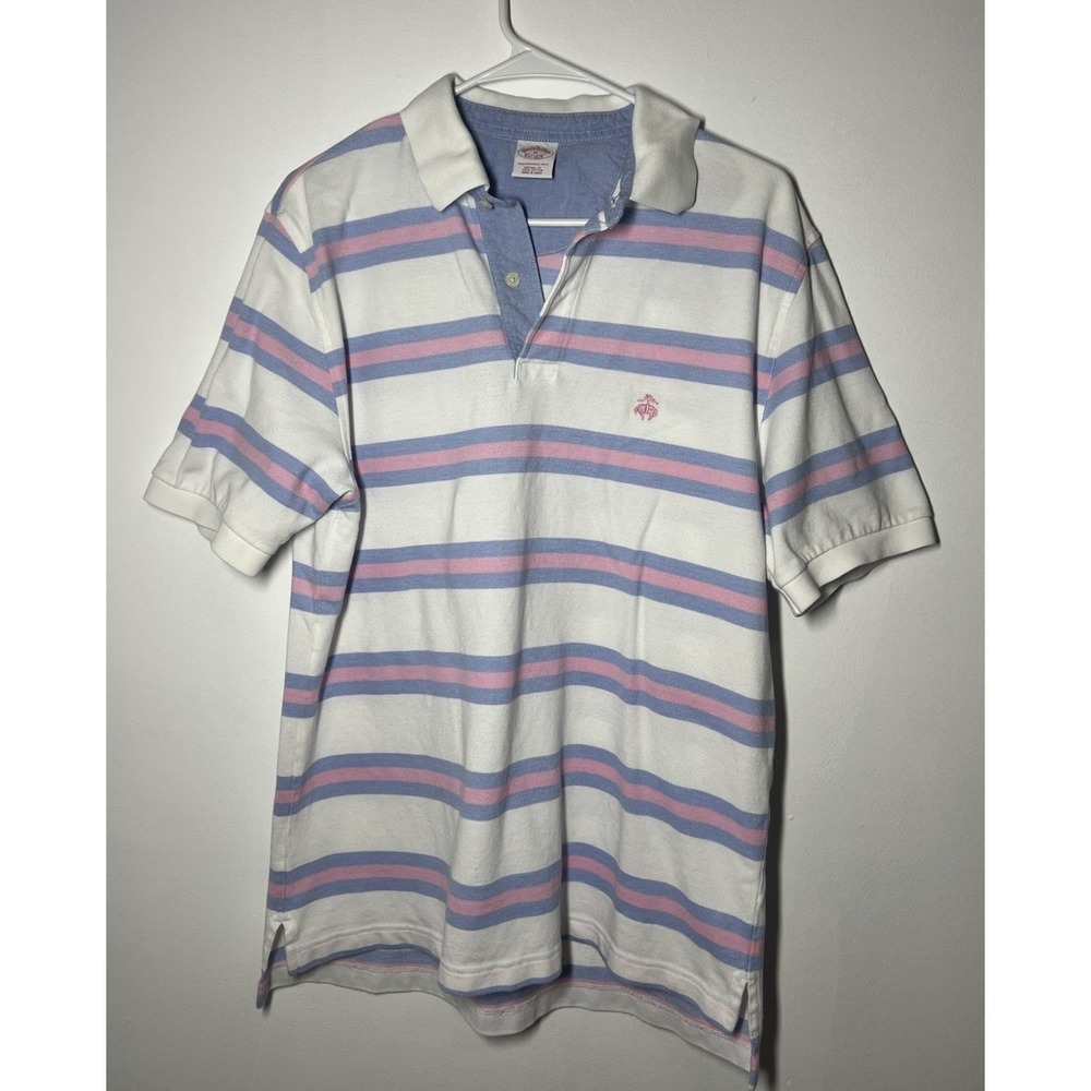 Brooks Brothers Men's Short Sleeve Performance Polo Shirt Original Fit, Size M